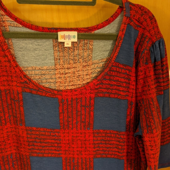 LuLaRoe plaid Ana Maxi Dress - Picture 4 of 5